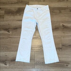 Dear John Cropped Jeans White Size 27